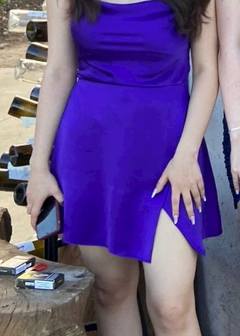 The Latest Thing saten elbise - Görsel 2