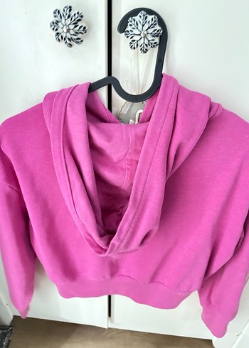 GAP orijinal Kız Çocuk Pembe Fermuarlı Sweatshirt - Görsel 5