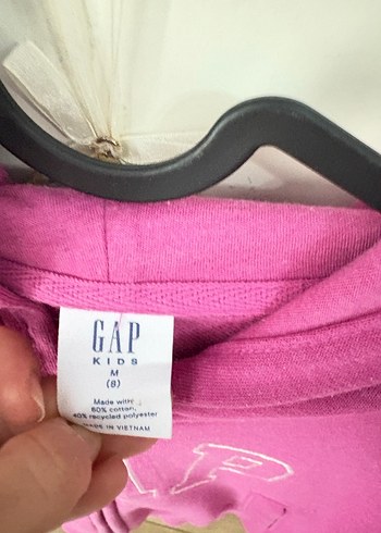 GAP orijinal Kız Çocuk Pembe Fermuarlı Sweatshirt - Görsel 3