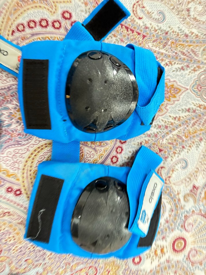 Mavi Çocuk Koruyucu Seti - Kask ve Dizlik - Görsel 4