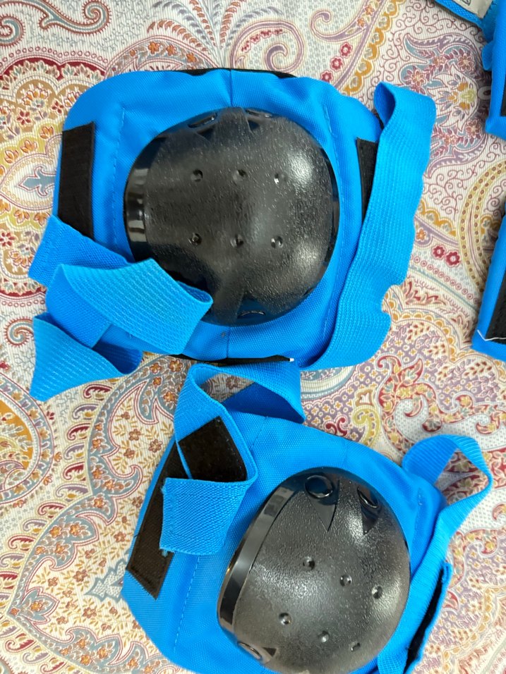 Mavi Çocuk Koruyucu Seti - Kask ve Dizlik - Görsel 3