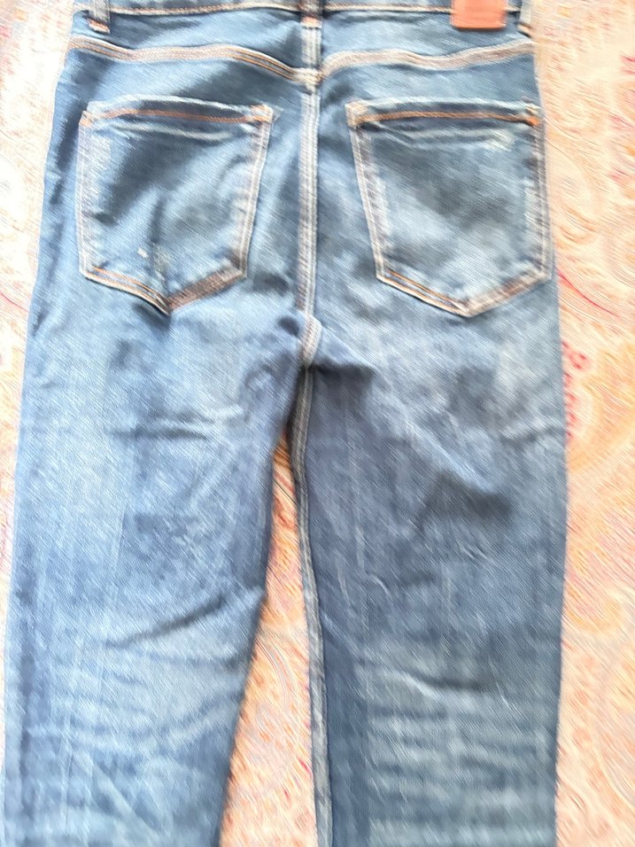 Zara yırtık skinny jean - Görsel 3