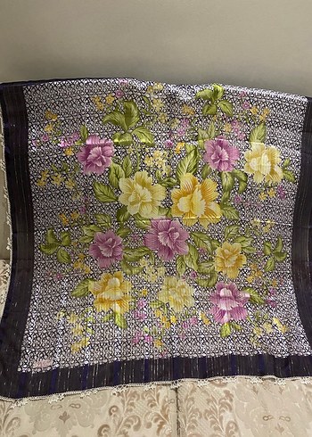 95 95kare oyalı çeyizlik yazma fular olarak da kullanılabilir - Görsel 3