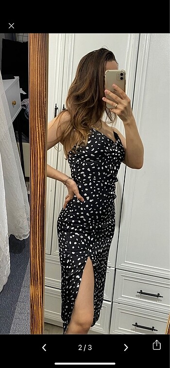 Zara Yırtmaçlı elbise