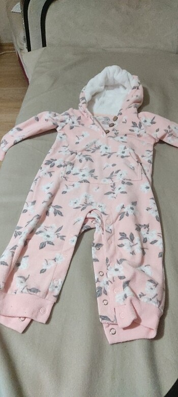 3-6 Ay Beden pembe Renk Kız çocuk tulum