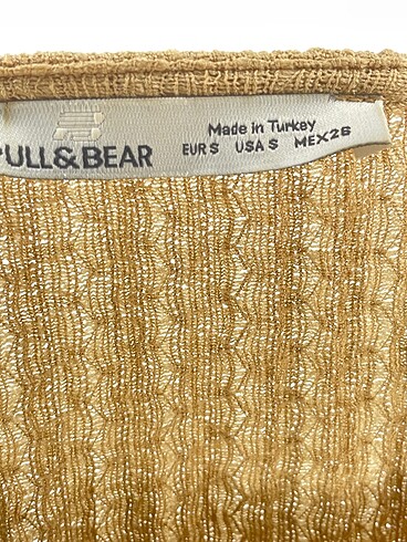 s Beden kahverengi Renk Pull and Bear Bluz %70 İndirimli.
