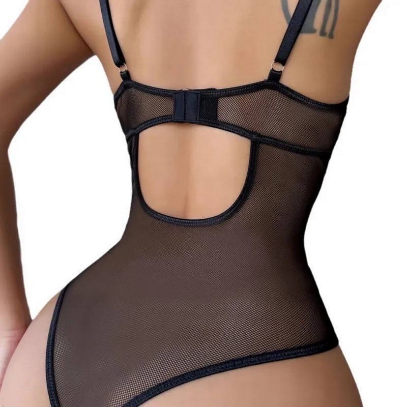 Leopar Desenli Kadın Bodysuit - Görsel 2