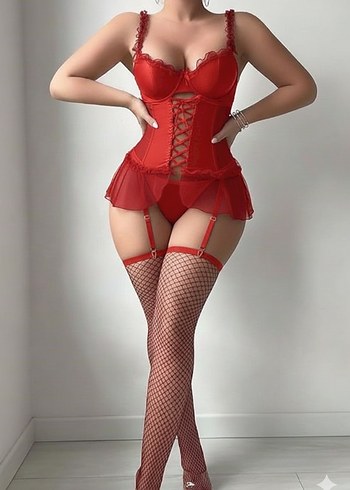 Derili Kırmızı Jartiyer - Görsel 4