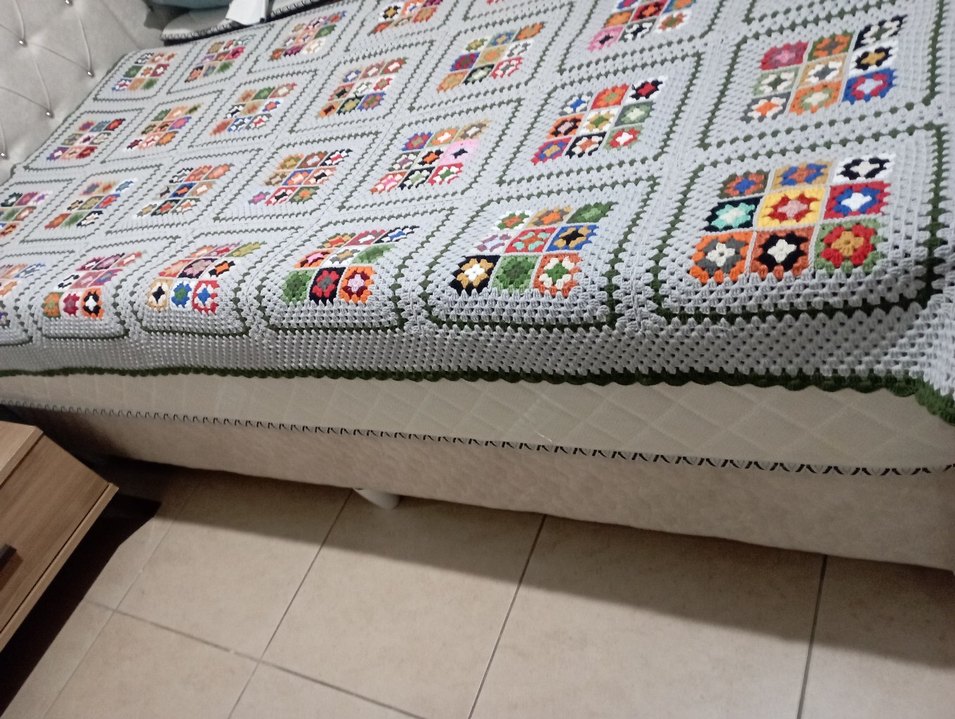 örgü battaniye, yatak ortusu - Görsel 2