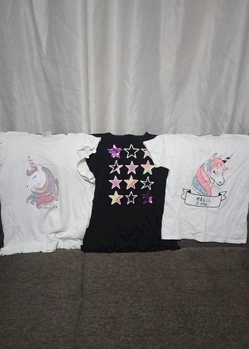 kiz çocuk tisört, elbise ve sortlar - Görsel 7