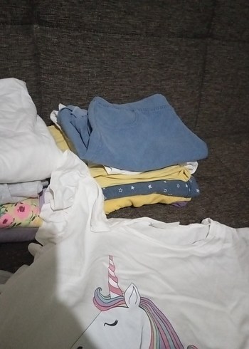 kiz çocuk tisört, elbise ve sortlar - Görsel 12