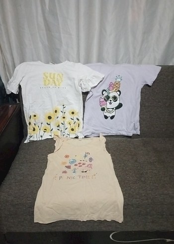 kiz çocuk tisört, elbise ve sortlar - Görsel 6
