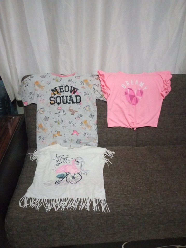 kiz çocuk tisört, elbise ve sortlar - Görsel 2