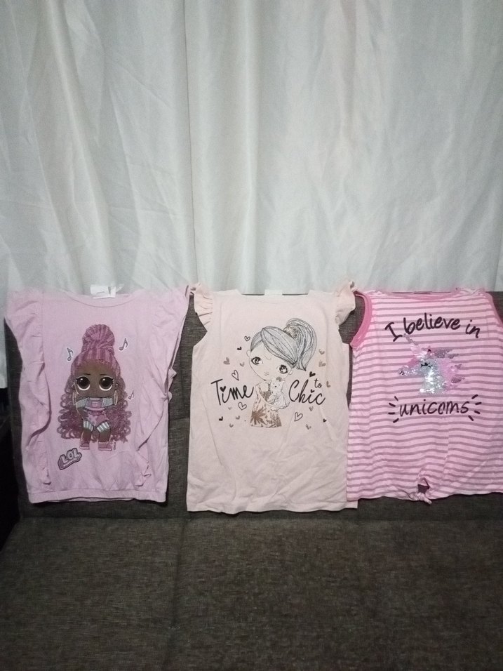 kiz çocuk tisört, elbise ve sortlar - Görsel 3