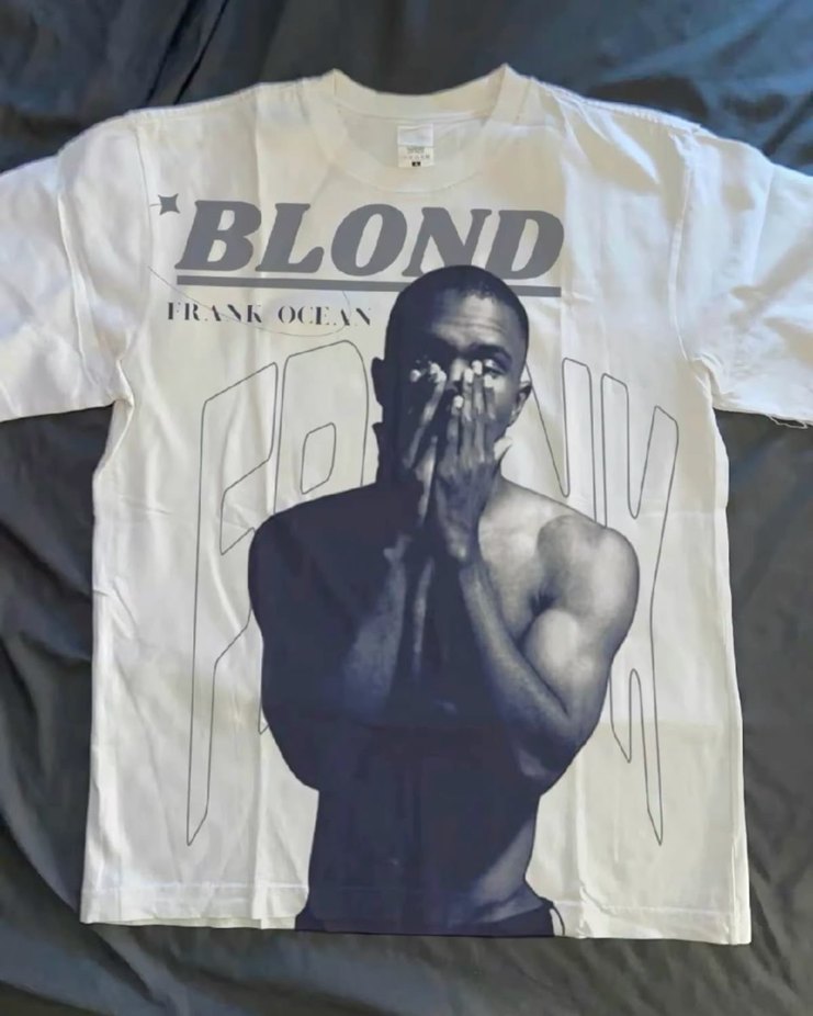 Baskılı Beyaz Oversize Erkek Tişört - Görsel 2