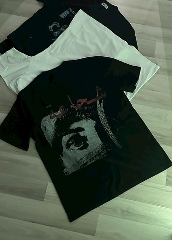 Siyah Baskılı Kısa Kollu Erkek Tişört - Görsel 3