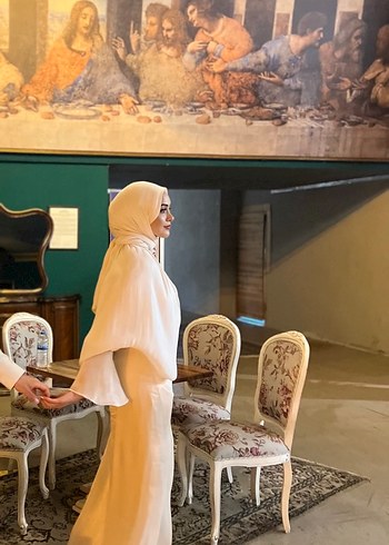 40 Beden beyaz Renk Nikah elbisesi