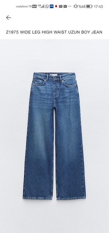 Zara wed leg pantalon