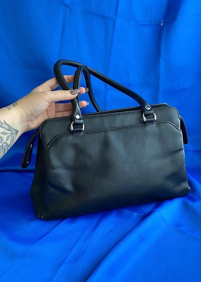 Gerçek Deri Vintage Y2K Çanta - Görsel 4