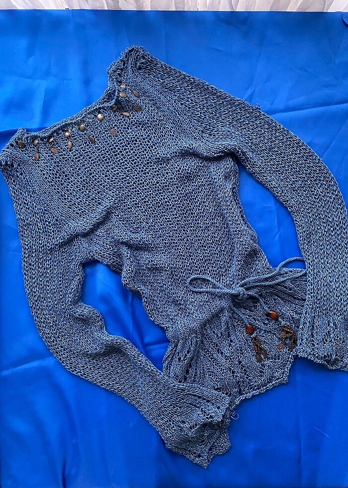 Y2K Örgü Triko Kazak - Görsel 4