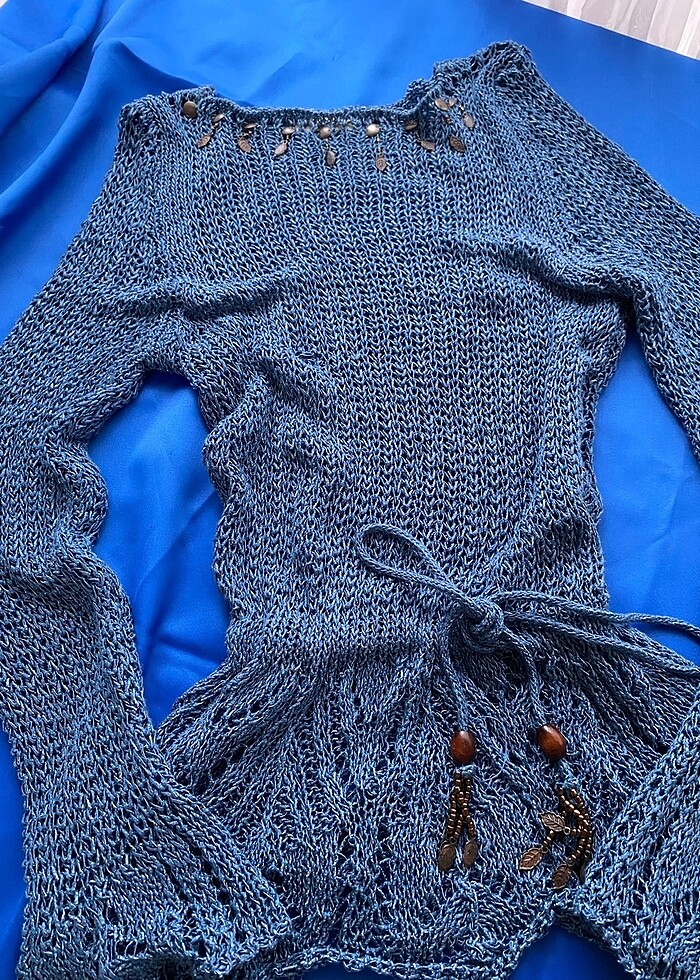 Y2K Örgü Triko Kazak - Görsel 3