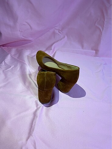 Topuklu süet ayakkabı - Görsel 9