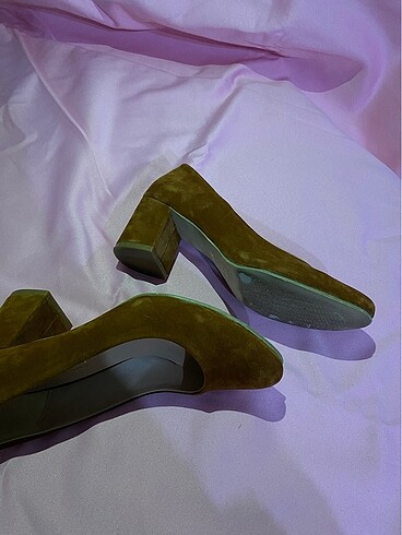 Topuklu süet ayakkabı - Görsel 10