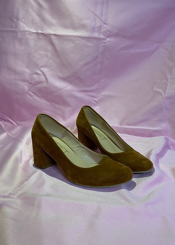 Topuklu süet ayakkabı - Görsel 5