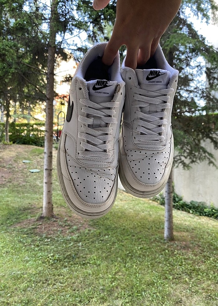 Nike Court Vision White Black - Görsel 5