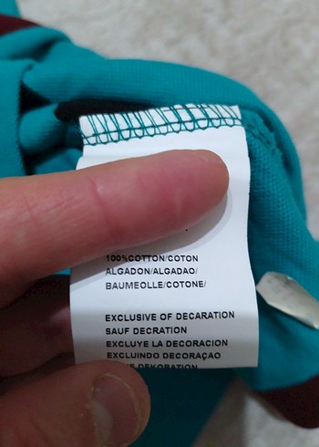 Turkuaz Çizgili Erkek Polo Tişört - Görsel 3