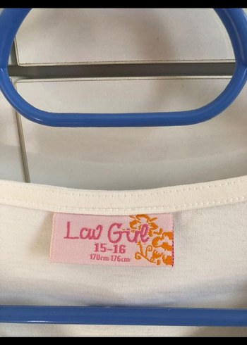 Kız Çocuk V Yaka Beyaz Kolsuz Basic Tişört - Görsel 2