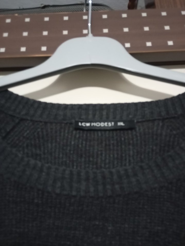 Uzun Kollu Siyah Örgü Triko Elbise - Görsel 4