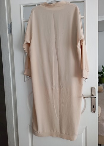 Bej Uzun Kollu Salaş Kadın kap - Görsel 4