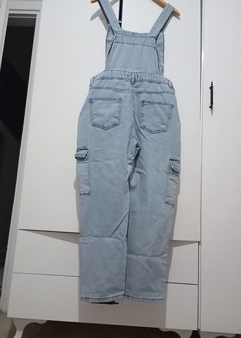 Kızlar için Kot Askılı Tulum - Görsel 5