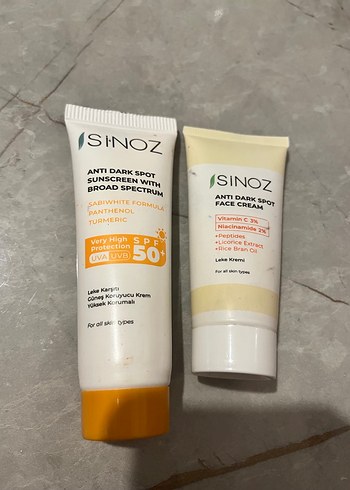 SiNOZ SPF 50+ Leke Karşıtı Güneş Kremi - Görsel 3
