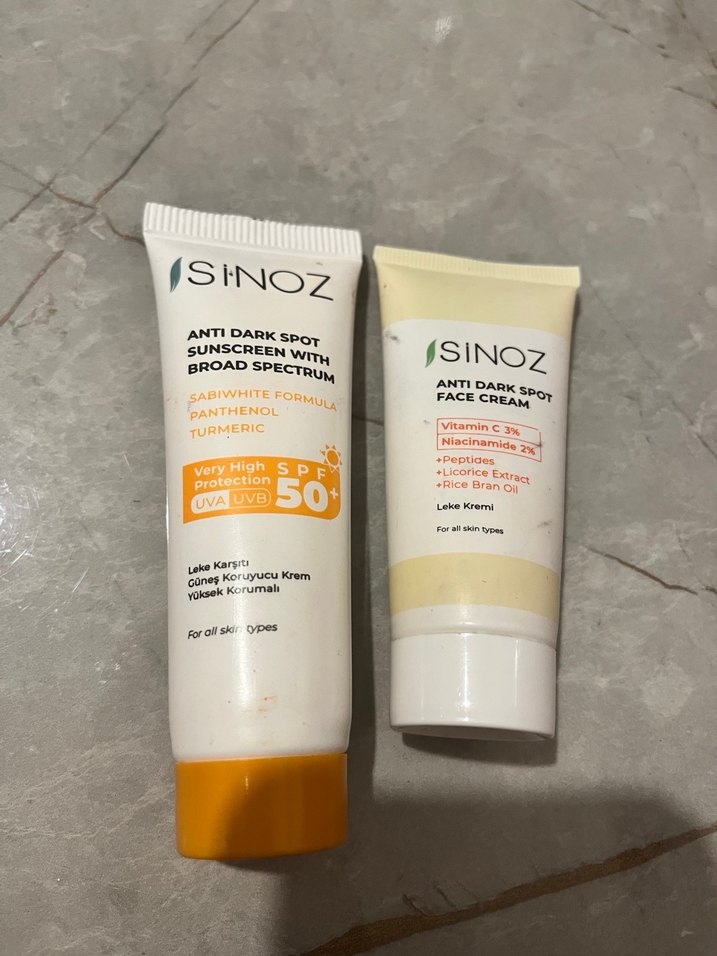 SiNOZ SPF 50+ Leke Karşıtı Güneş Kremi - Görsel 3