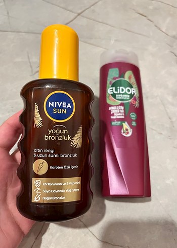 NIVEA Yoğun Bronzluk Yağı ve ELIDOR Şampuan - Görsel 3