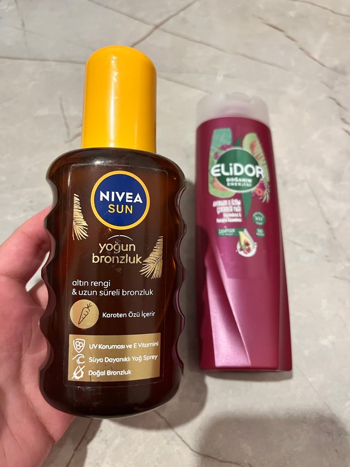 NIVEA Yoğun Bronzluk Yağı ve ELIDOR Şampuan - Görsel 3