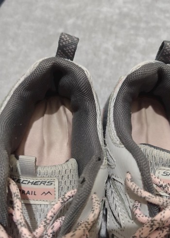Gri Bağcıklı Kadın Spor Ayakkabı dar kalıp - Görsel 4