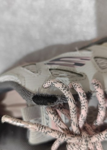 Gri Bağcıklı Kadın Spor Ayakkabı dar kalıp - Görsel 3