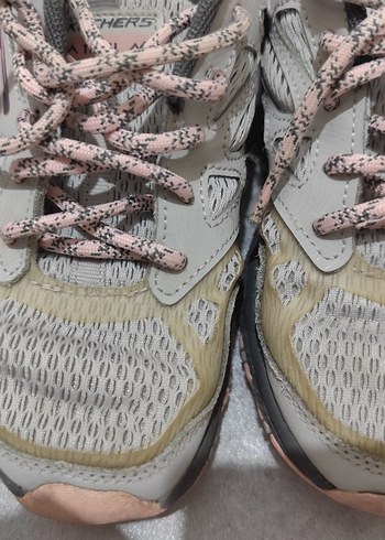 Gri Bağcıklı Kadın Spor Ayakkabı dar kalıp - Görsel 5