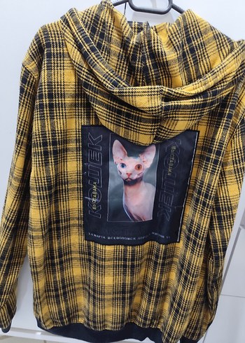 Düğmeli Sarı Ekose Midi Hamile Eteği - Görsel 4