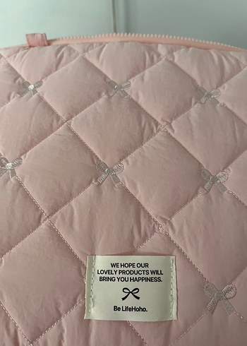 Sıfır laptop çantası pembe nakışlı33,02/35,56 cm - Görsel 5