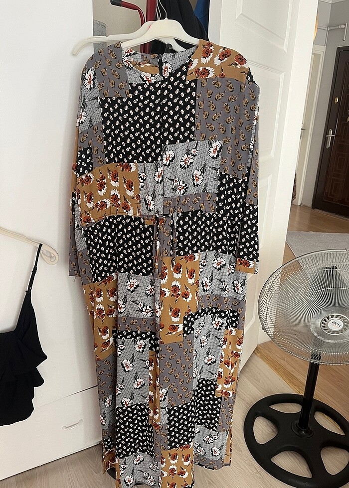 Çiçekli köy elbisesi ;)) l-xl - Görsel 2