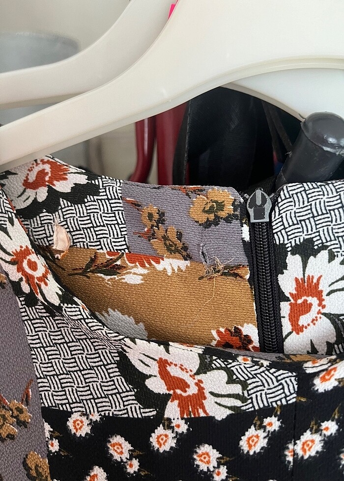 Çiçekli köy elbisesi ;)) l-xl - Görsel 4