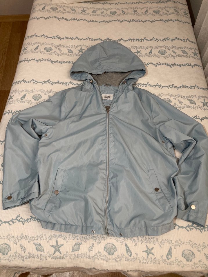 LCW Kapüşonlu Bebek Mavisi Yağmurluk - Görsel 3