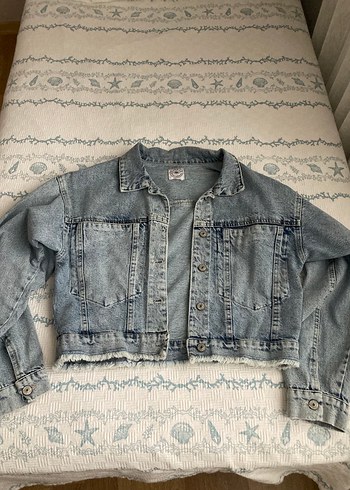 Kadın Düğmeli Denim Ceket