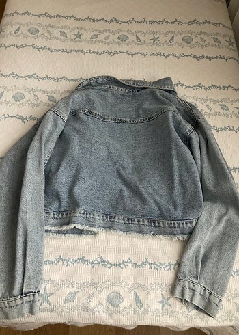36 Beden Kadın Düğmeli Denim Ceket