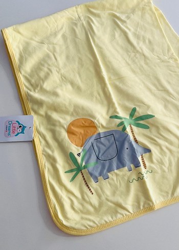 Sarı Fil Desenli Çocuk Battaniyesi - Görsel 2