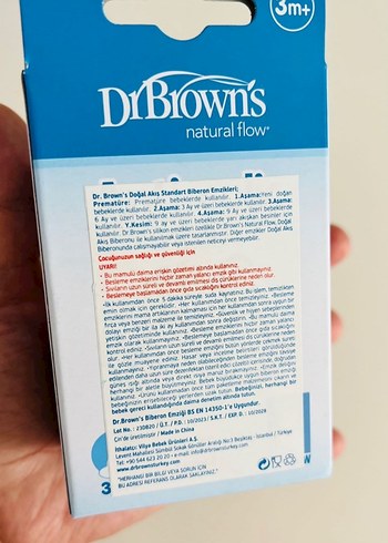 Dr. Brown's Anti-Kolik Orta Akışlı Emzik 3 Ay+ - Görsel 3